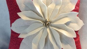 Poinsettia Pillow