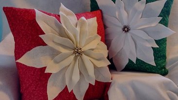 Poinsettia Pillow